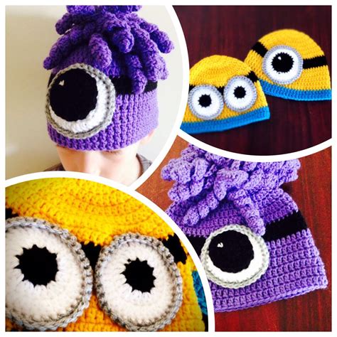 Crochet Minion Beanies Handmade By Bristle Design Facebook