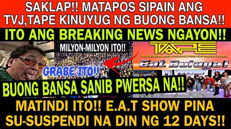 Eat Tvj Boom Matapos Sipain Ang Tvj Buong Bansa Sanib Pwersa Na E