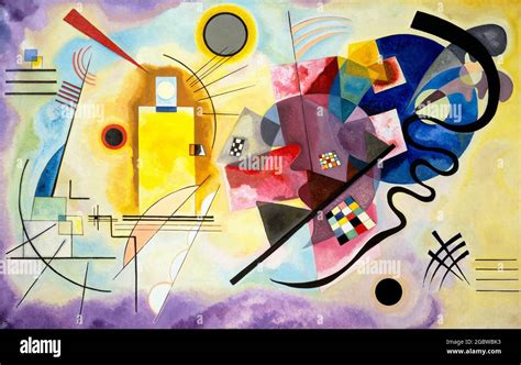 Kandinsky Painting Gelb Rot Blau Yellow Red Blue By Wassily Kandinsky 1866 1944 Oil On