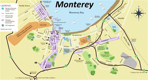 Monterey Tourist Map - Ontheworldmap.com