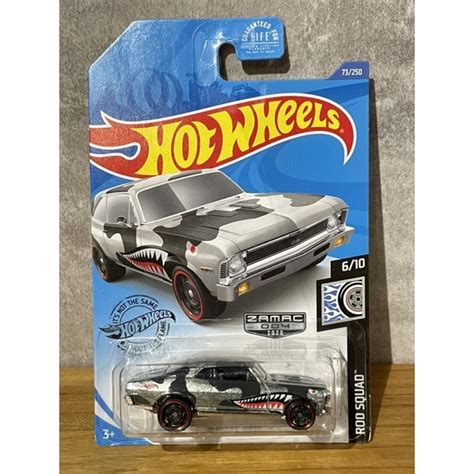 Hot Wheels風火輪 CHEVY NOVA 迷彩鯊魚 ZAMAC 清漆 蝦皮購物