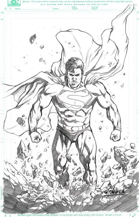 Superman By Sergio Davila Superman Comic Art Comic Books Art Comic