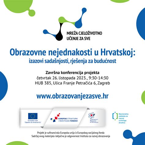 Poziv na završnu konferenciju Obrazovne nejednakosti u Hrvatskoj