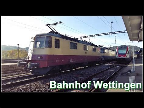 Sbb Loks Re Und Re Beim Bahnhof Wettingen Kanton