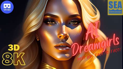 Goddesses Of Gold Ai Dreamgirls In 8k 3d Vr180 Meet Them Up Close Face To Face Youtube