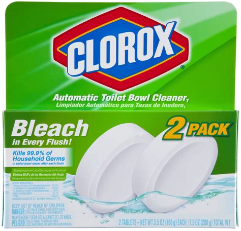 Clorox Automatic Toilet Bowl Cleaner Bleach 2 35 Oz 100 G Tablets