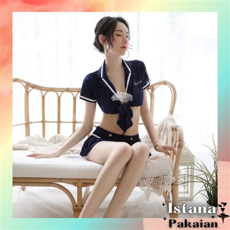 Jual Istana Lingerie Hot Cosplay Kostum Seragam Setelan Sekolah