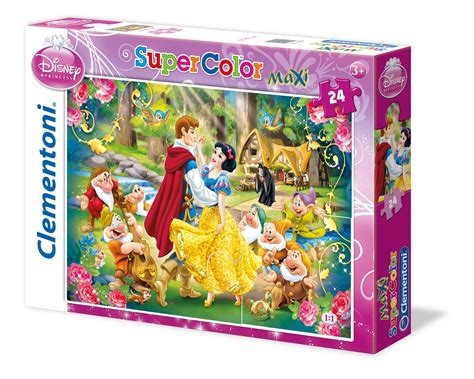 Snow White 24 Maxi Pieces Supercolor Puzzle Clementoni