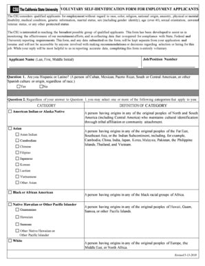 Fillable Online Www20 Csueastbay Confidential Faculty Data Form