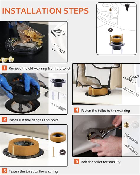 Boeemi Toilet Flanges And Wax Rings For Toilets With Extended Flanges