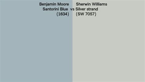 Benjamin Moore Santorini Blue 1634 Vs Sherwin Williams Silver Strand