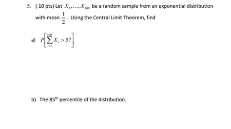 Solved Pts Let X X Be A Random Sample From An Chegg