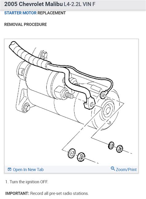 Chevy Malibu Starter Location References Startsi