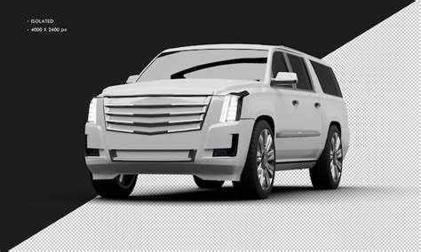 Carro Suv Urbano Elegante De Luxo Branco Met Lico Realista Isolado A