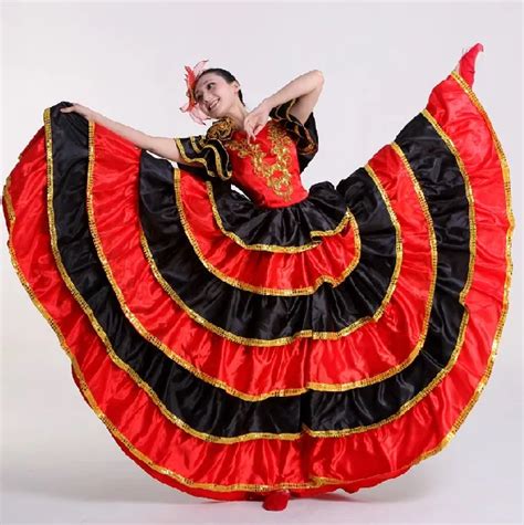 Adult Ladies Spanish Senorita Fancy Dress Flamenco Dancer Costume Uk