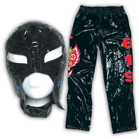 Rey Mysterio Black Kids Size Mask And Pants Ringside Collectibles