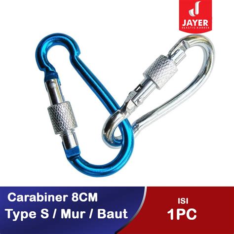 Jual Carabiner Karabiner Gantungan Kunci S Cm Mur Baut Keychain