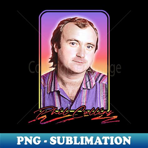 Phil Collins Retro 80s Aesthetic Fan Design Elegant Sublim Inspire