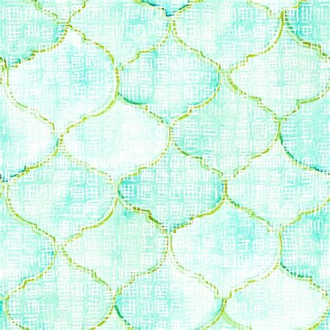 Premium Photo Quatrefoil Seamless Pattern Green And Teal Arabic