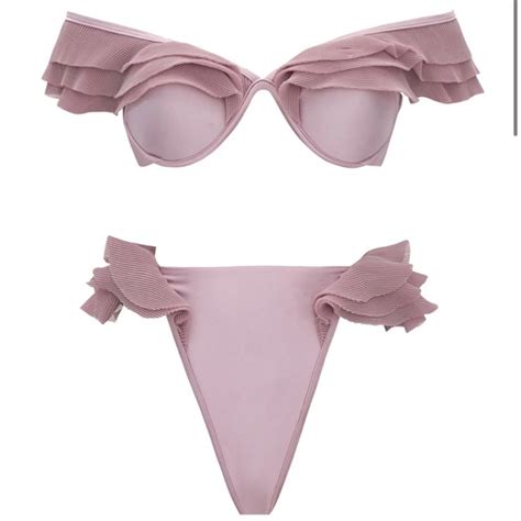 Andrea Iyamah Swim Copy Salama Bikini Top And Bottom In Dusty Lilac