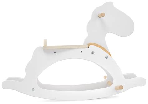 Wooden Rocking Horse White From 12 Months Toys Rocking Horses