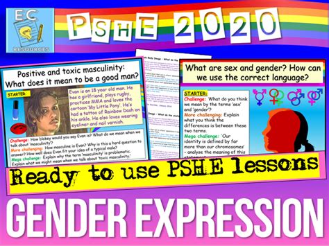 Gender Expression Pshe Teaching Resources