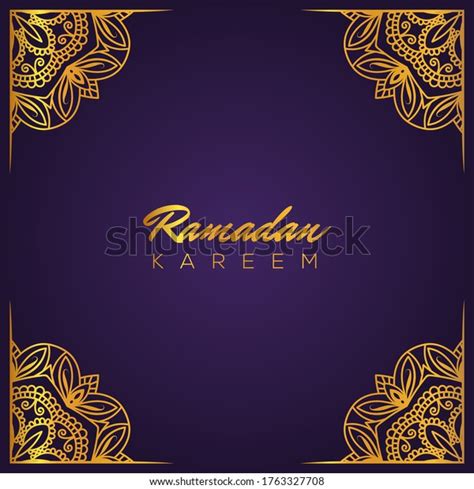 Ramadan Elegant Luxury Vintage Damask Abstract Stock Vector Royalty