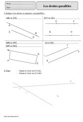 Droites Parall Les Cm Exercice Valuation R Vision Le On Pdf