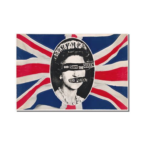 Placa Sex Pistols God Save The Queen Rock Decor V