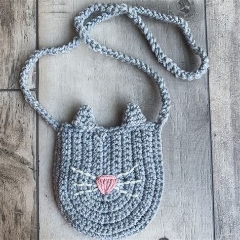 Crochet Cat Bag Pattern Cat Purse Crochet Pattern Toddler Cat Purse