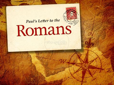 Letter To The Romans PowerPoint Template | New Testament Books