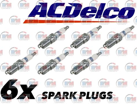 Set Of 6 Spark Plugs Acdelco For Buick Chevy Gmc Isuzu Oldsmobile Pontiac V6 Parts For Sale