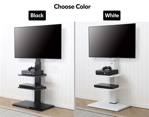 Fitueyes Iron Base Universal Floor Tv Stand Swivel Tilt Mount Tv Stand