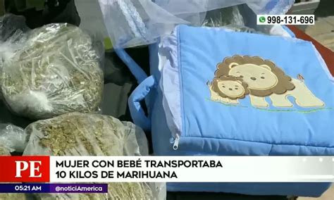 Comas Mujer con bebé transportaba 10 kilos de marihuana