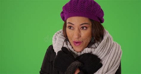 Close Up Of Joyful Latina Female Smiling And Laughing On Green Screen