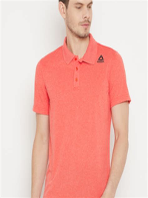 Buy Reebok Orange Grn Core Training Polo T Shirt Tshirts For Men