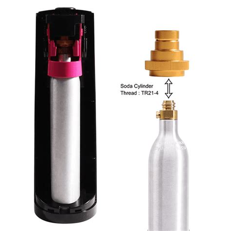 Quick Adapter for CO2 Soda WaterSparkler DUO, Tank Canister Conversion ...