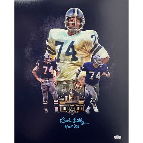 Bob Lilly Autograph 16x20 Photo Dallas Cowboys HOF Signed JSA COA 4 – Zobie Productions