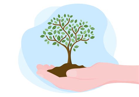 People Planting Trees Flat Cartoon Vector Illustration With Gardening, Farming and Agriculture ...