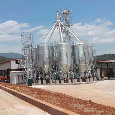 Large Scale Grain Maize Rice Galvanized Steel Silos For Storage Grain