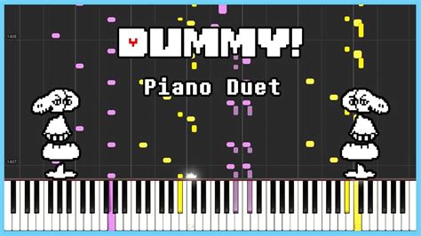 Undertale Dummy Piano Duet Synthesia Youtube