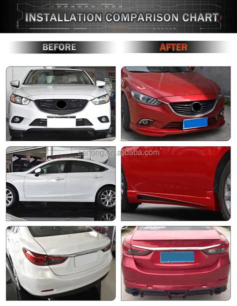 Car Body Kits For Mazda Atenza Car Accessories Front Lip Side