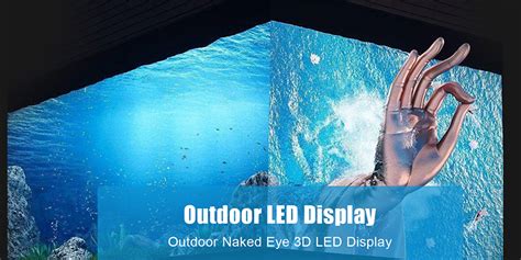 P Outdoor Naked Eye D Led Display For Dooh Advertising Milestrong