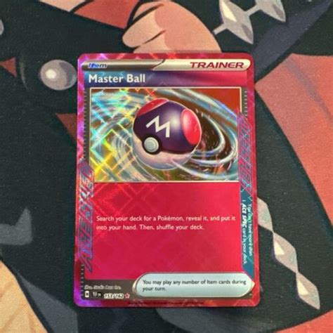 Pokemon Tcg Master Ball Temporal Forces Holo Ace Spec Rare Ebay