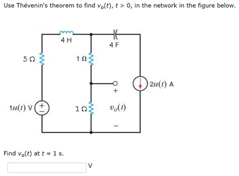 Answered Use Th Venin S Theorem To Find Vo T T Bartleby