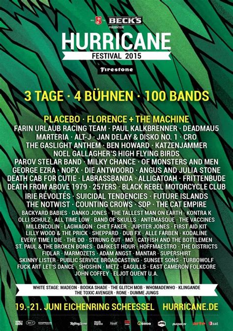 Hurricane Festival 2015 - 19/06/2015 (3 days) - Scheeßel - Eichenring ...