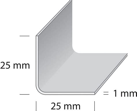 HOBBY HÖRN LIST 25X25X1MM BORSTAT ROSTFRITT STÅL 2000MM Duuri Oy