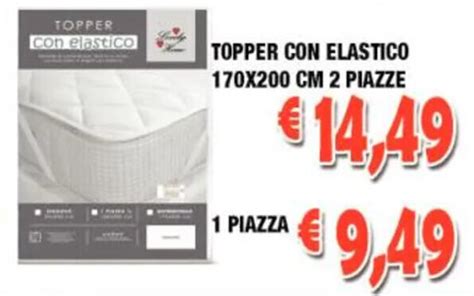 Topper Con Elastico 170x200 Cm 2 Piazze Offerta Di Cossuto