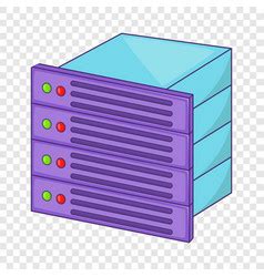 Database Query Table Icon Cartoon Style Royalty Free Vector