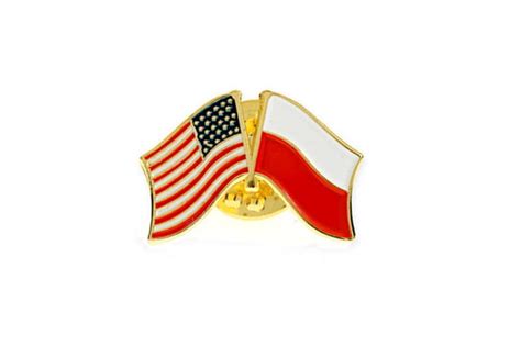 Przypinka Z Flagami Usa I Polski Pins Jubileo Moda Sklep Empik